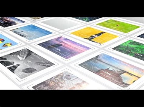 Download over 1562 free after effects templates! Mosaic Photo Album with Frames | After Effects template ...