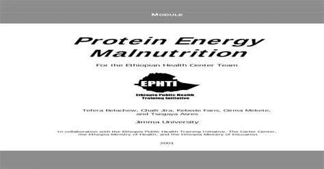 Protein Energy Malnutrition · Malnutrition