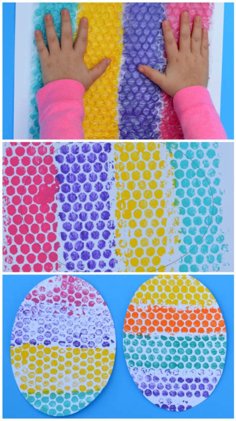 Bubble Wrap Easter Egg Kid Craft Easter Link Party