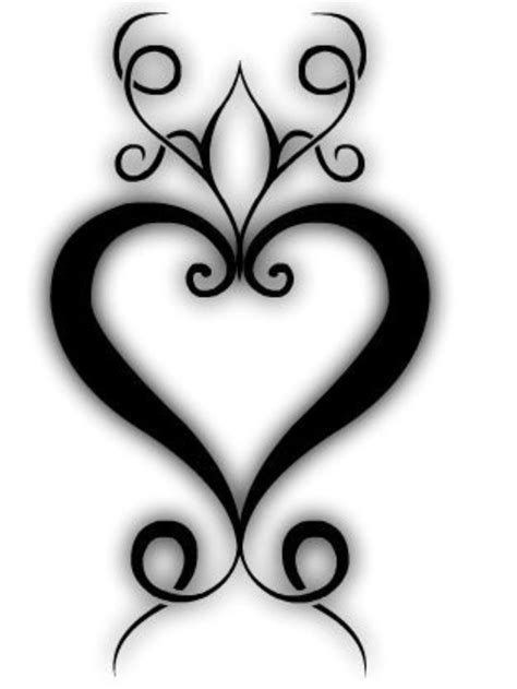 Overview of various tribal tattoos + 25 free designs. Love this | Broken heart tattoo, Tribal heart tattoos ...