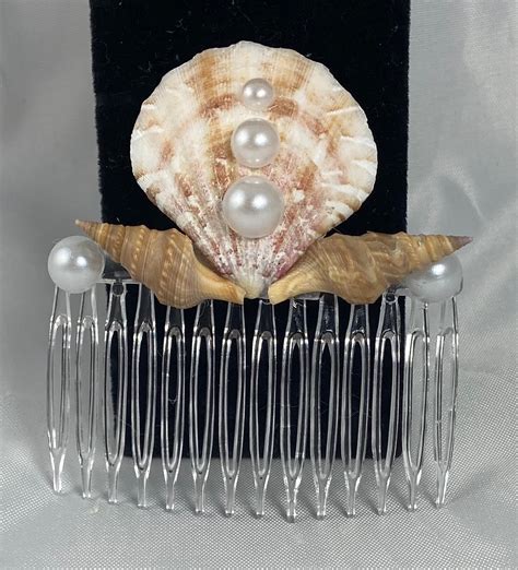 Handmade Seashell Tiara Hair Comb Etsy