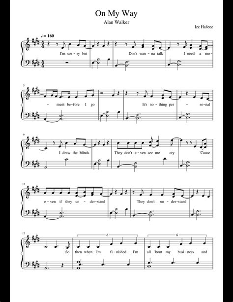 If you have a link to your. On My Way - Alan Walker sheet music for Piano download ...