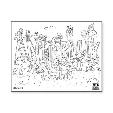 6 different superman coloring pages. Anti-Bully Life Skills Coloring Sheet - Kids Love Life Skills