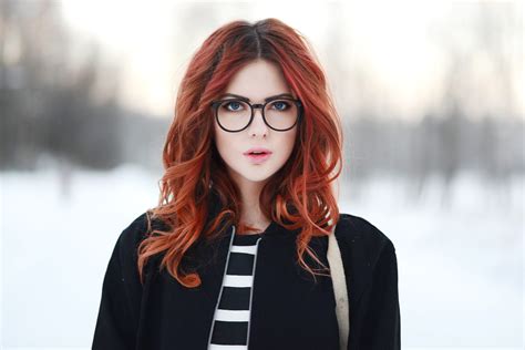 Wallpaper Women Outdoors Redhead Model Long Hair