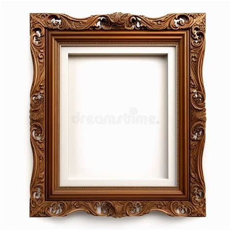 Decorative Picture Frame With A Cut Out Of A Craft Stock Illustration