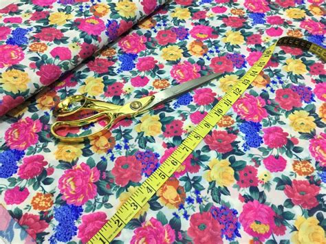 new l weight poly stretch jersey floral prints dress craft fabric free pandp ebay