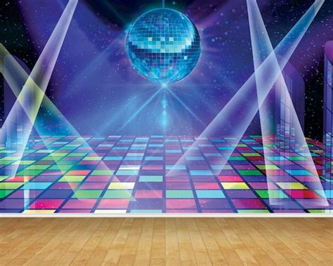 Disco Ball Dance Floor 70s 80s 90s Party Photo Backdrop Etsy