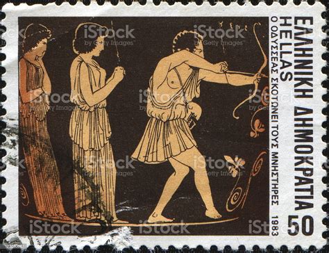 Odysseus Kills The Suitors Stock Photo Download Image Now Homer