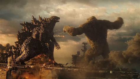 Godzilla Vs Kongs Aircraft Carrier Fight Scene Is 18 Minutes Youtube