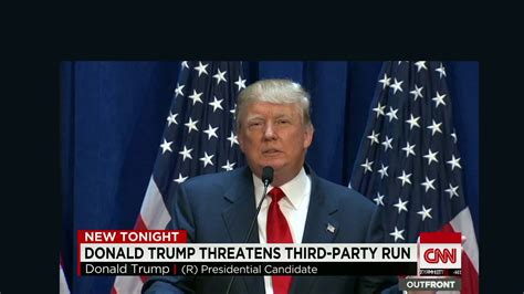 Will Donald Trump Run As A Third Party Candidate Cnn Video