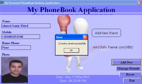 Visual Basic Help To Create A Desktop Phonebook Application 9