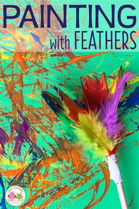 How to Paint with Feathers: 5 Fun & Easy Ideas | Preschool art