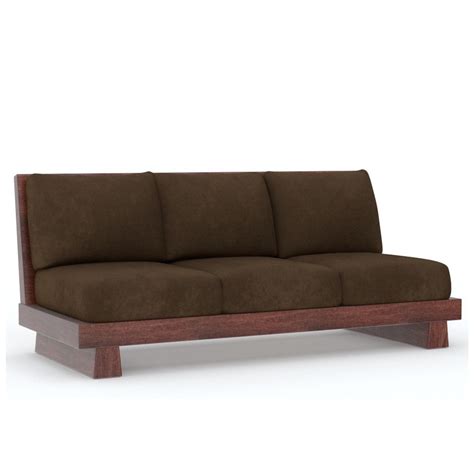 Low Seating Sofa 321 Set Walnut Rightwood
