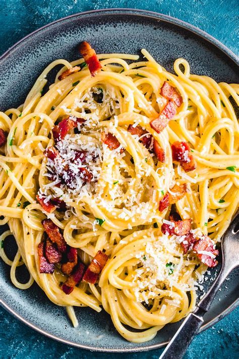 authentic spaghetti carbonara is such a heartwarming comfort food dish super easy to make with