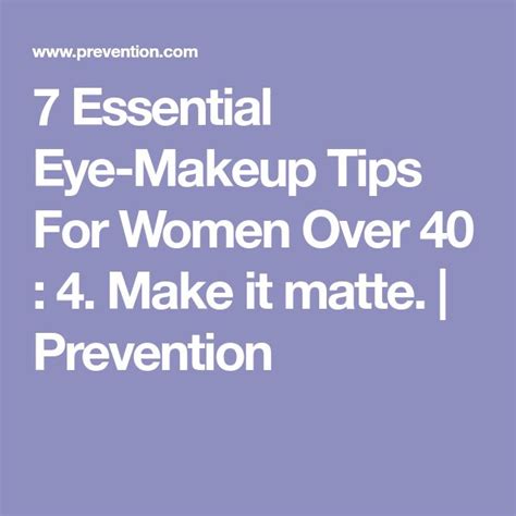 7 Essential Eye Makeup Tips For Women Over 40 Makeup Tips Eye Makeup