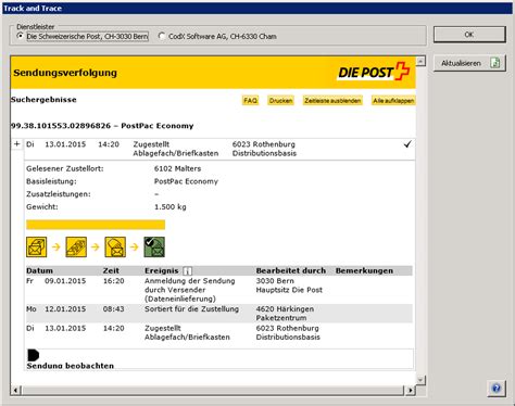 Post express je usluga pošte srbije koja korisnicima omogućava najbrži i najsigurniji prenos pošiljaka za unutrašnji saobraćaj i međunarodni saobraćaj poštovani posetioci, da biste mogli da pratite svoje post express ili ems pošiljke, potreban vam je broj pošiljke, koji možete videti na prijemnom obrascu. CodX Software AG > CodX PostOffice > Poststellenmanagement ...