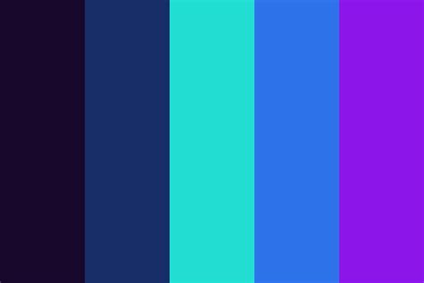 Tech Blue Aquamarine Color Palette