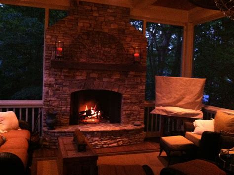 A Great Back Porch Outdoor Rooms Back Porch Fireplace