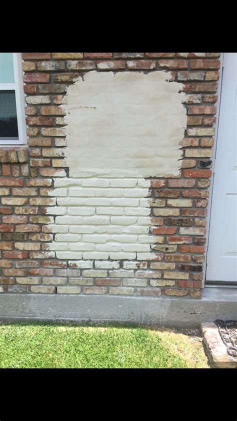 Deep Mortar Joint Brick Wash Slurry Sack Lime White Brick