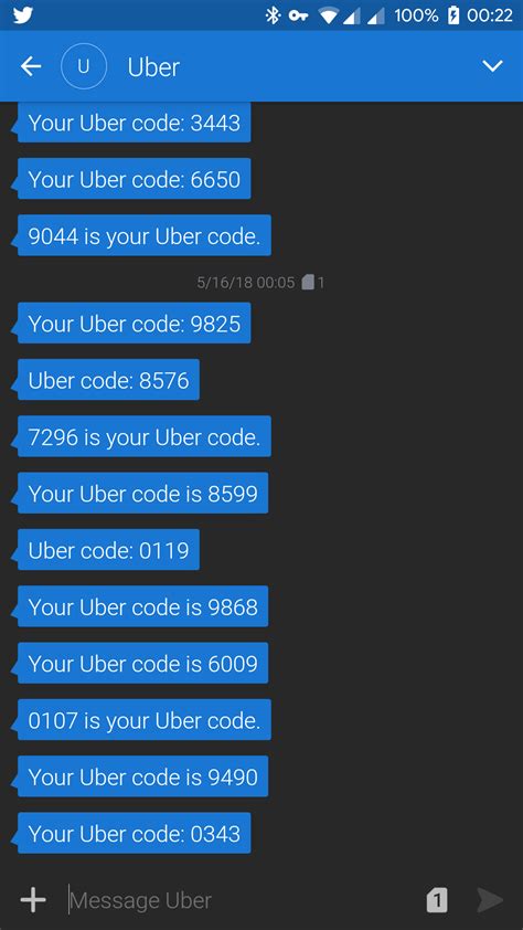 All you need to do is to access the security code to read others imo messages. Random confirmations codes via text messages : uber