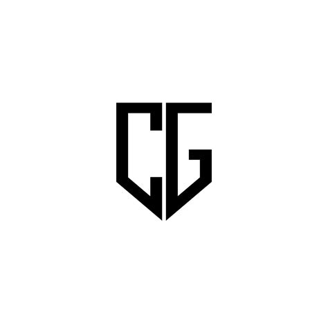 Cg Letter Logo Design With White Background In Illustrator Vector Logo
