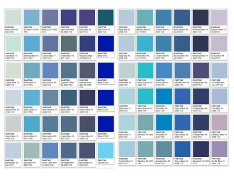 Blues Blue Shades Colors Pantone Blue Pantone Palette