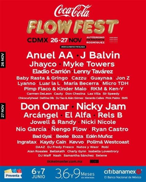 Flow Fest Cartel Precios Y Fecha De La Preventa De Boletos N My Xxx Hot Girl