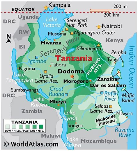 A Map Of The State Of Tamanjaa With Its Capital And Major Cities