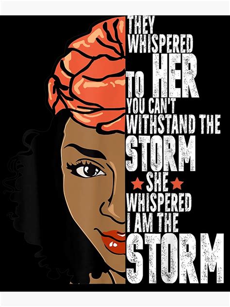 Black History Month African Woman Afro I Am The Storm Photographic Print By Melisenda Redbubble