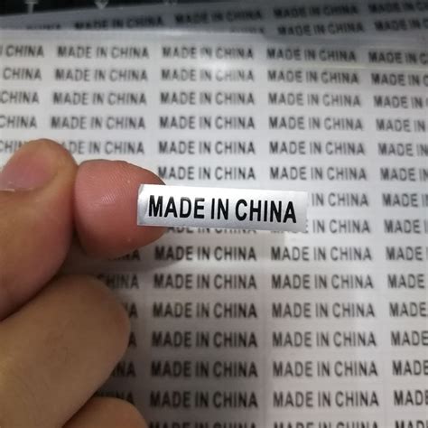 Label Sticker Made China 100 Made China Stickers China Export