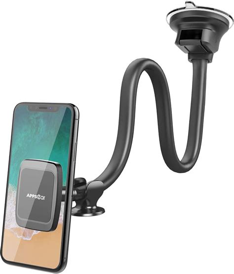 Magnetic Truck Car Phone Mount With 13 Inch Flexible Long Arm Anti