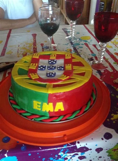 Bolo Bandeira Portugal Cake Birthday Cake Desserts