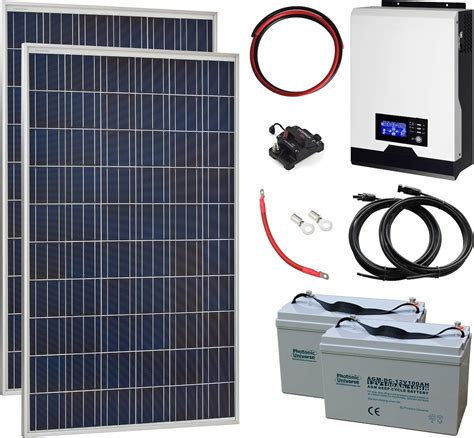 550w 24v Complete Off Grid Solar Power System With 2 X Uk