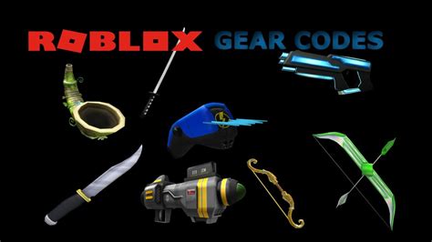 Roblox Gear Codes Youtube