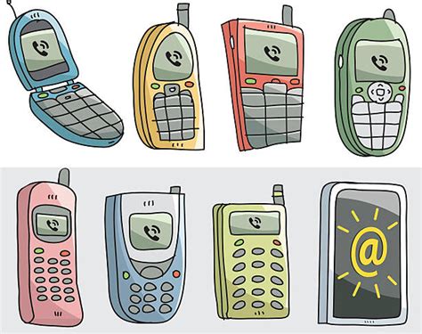 Old Cell Phone Illustrations Royalty Free Vector Graphics And Clip Art