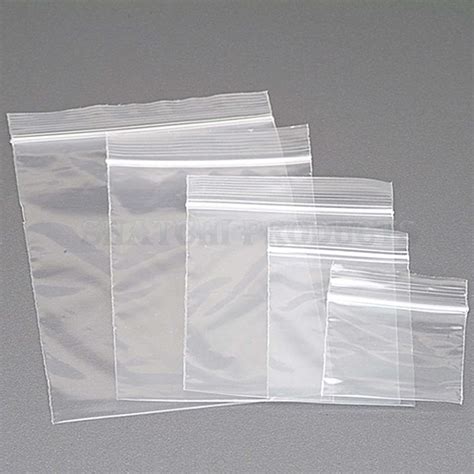 500 6 X 9 Zip Seal Bags Clear Plastic Zip Lock Food And Freezer Grip