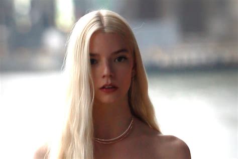 Anya Taylor Joy Strikes A Pose In An Off The Shoulder Tulle Dress And