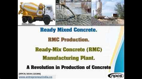 Ready Mixed Concrete Rmc Production Ready Mix Concrete Rmc
