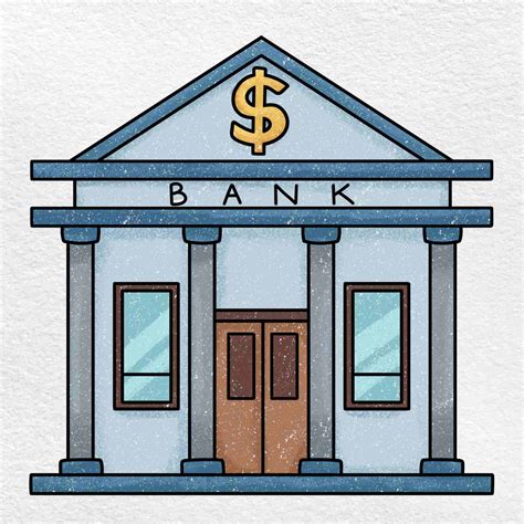 How To Draw A Bank Helloartsy