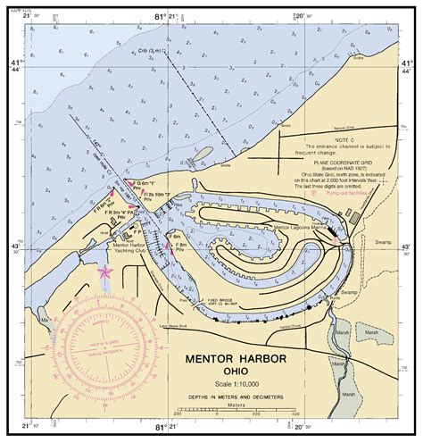 Mentor Harbor Ohio Nautical Chart ΝΟΑΑ Charts Maps