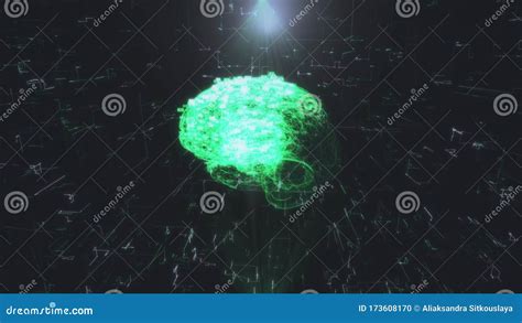 Hologram Of The Brain Representing Artificial Intelligence Artificial