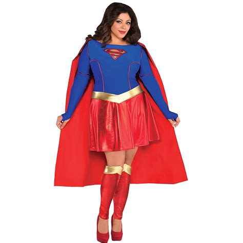Adult Supergirl Costume Plus Size Superman Party City
