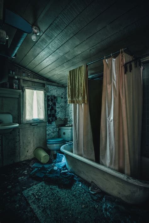 Bathroom In An Abandoned Cabin Ca Photorator