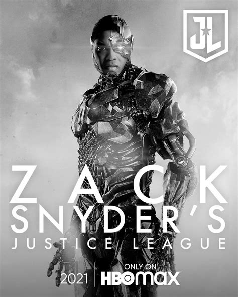 Джаред лето, генри кавилл, галь гадот и др. Zack Snyder's Justice League Poster - Ray Fisher as Cyborg ...