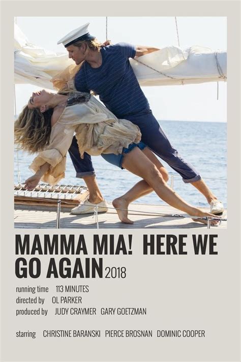 Mamma Mia 2 By Maja Movie Posters Minimalist Film Posters Vintage