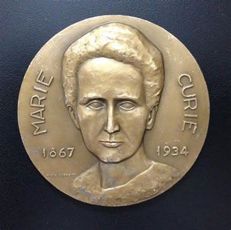 Nobel Prizes Marie Curie 1867 1934 Bronze Medal By Maria Barreira