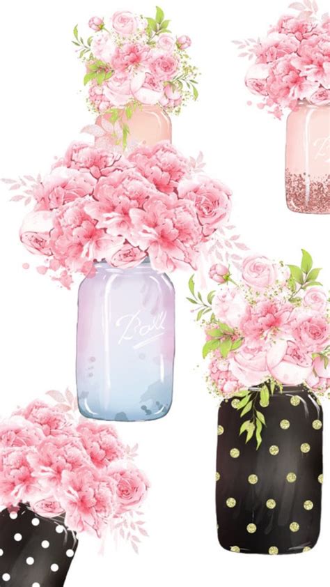 Girly Background Pink Flowers With Images Flowery