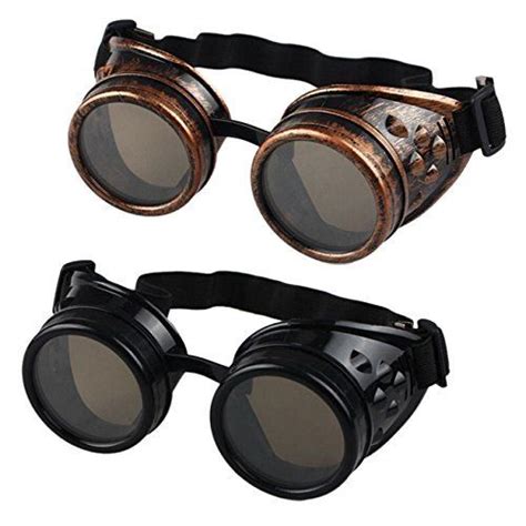 Buytra Vintage Steampunk Goggles 2 Pack Victorian Retro Steampunk
