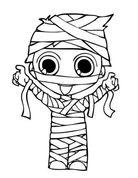 Easy and free to print halloween costumes coloring pages for children. Mummy Costume Halloween Coloring Pages - Halloween ...