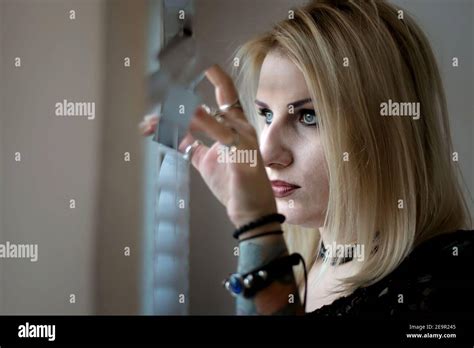Nosey Woman Window Hi Res Stock Photography And Images Alamy